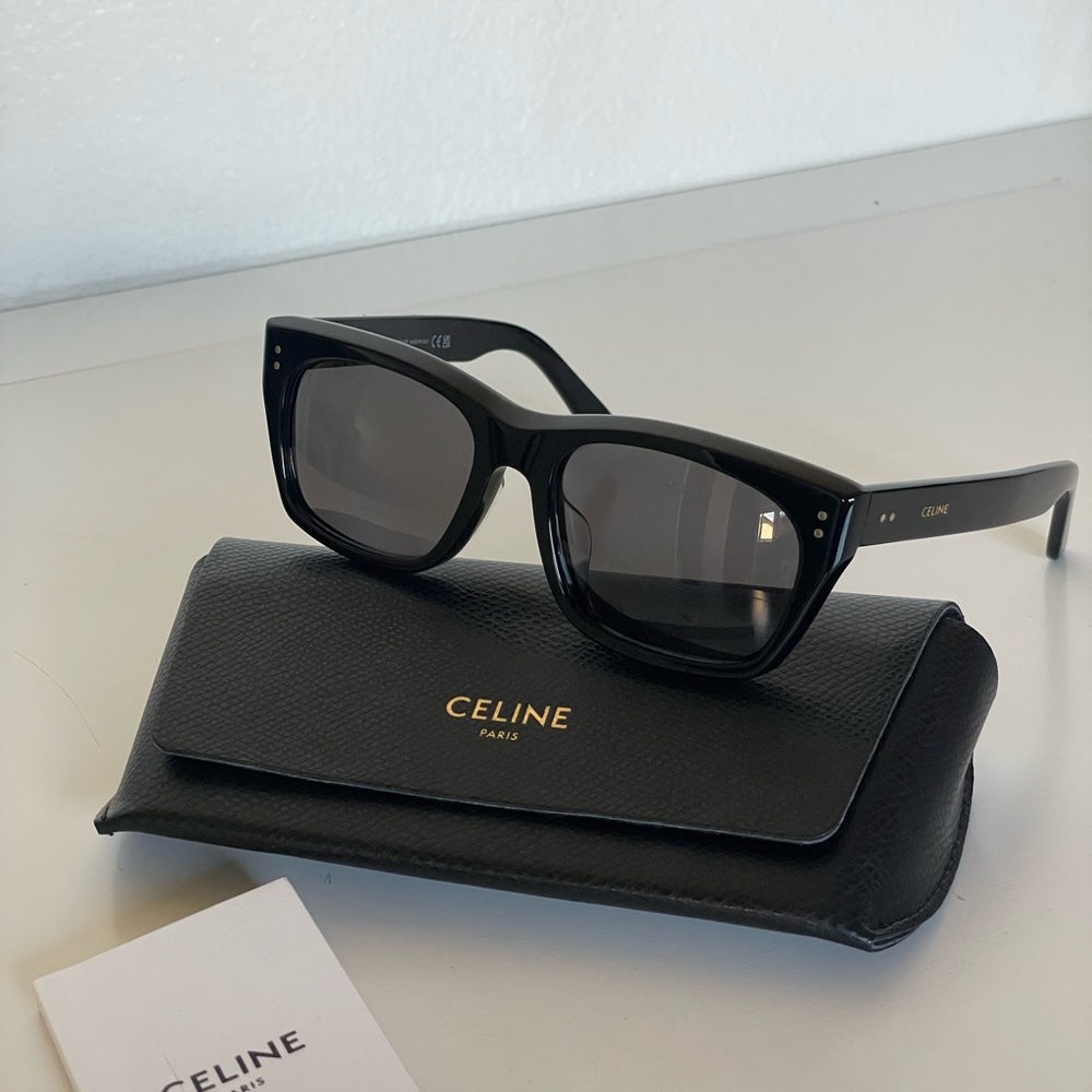 SALE!!!CELINE 55mm Polarized Rectangle Sunglasses